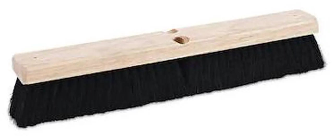 Alt view image 5 of 18 - Boardwalk Floor Brush Head 2 1/2" Black Tampico Fiber 18" 20218
