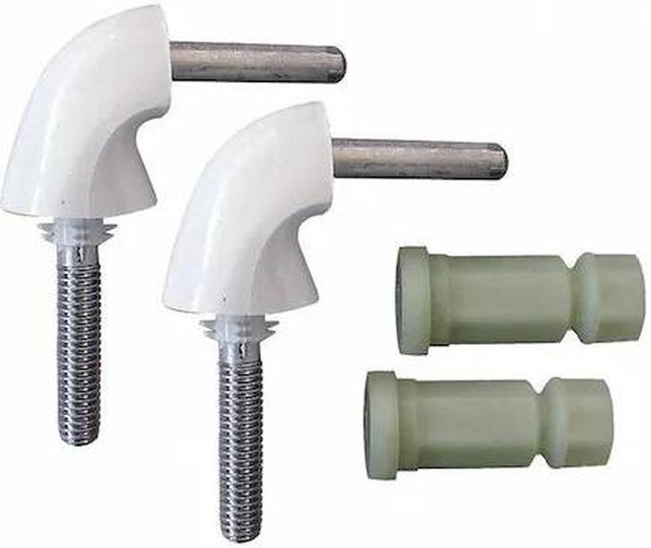 Alt view image 2 of 2 - BEMIS HK84-000 Toilet Seat Hardware, 2 Hinges w/Nuts