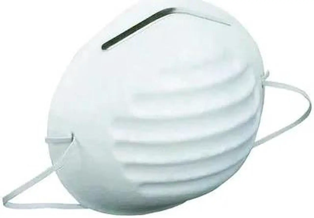 Main image of CONDOR 2KFY4 Disposable Nuisance Dust Mask, Molded, Metal Nose-Clip,