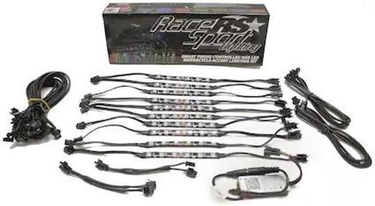 Alt view image 4 of 8 - RSMKCS - ColorSMART RGB LED Flexible Motorcycle Kit w/ Bluetooth Control & Chasing