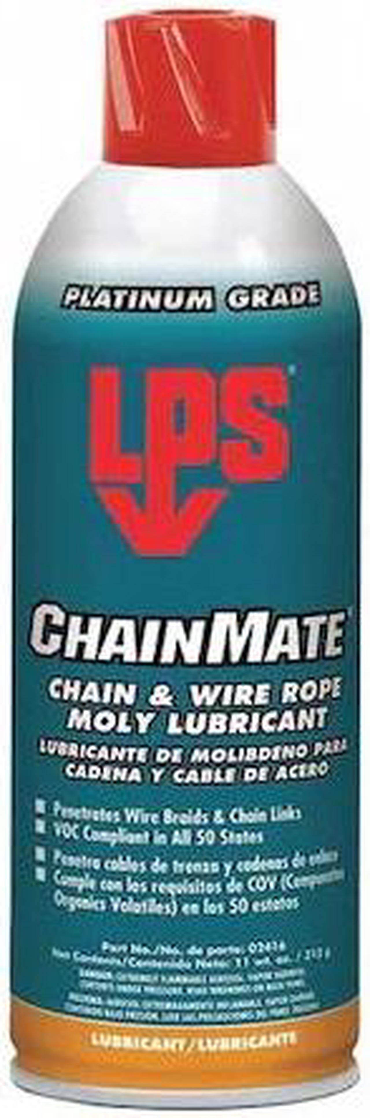 Alt view image 3 of 6 - LPS 02416 Chainmate Chain and Wire Lubricant, 11 Oz Aerosol Can, Black