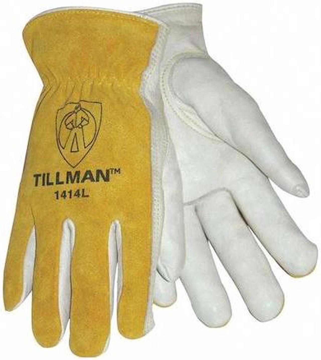 Alt view image 3 of 5 - Tillman 1414 Top Grain/Split Cowhide Drivers Gloves Large