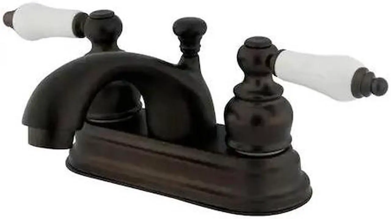 Alt view image 2 of 2 - Kingston Brass KB3605PL 4 in. Centerset Bathroom Faucet, Oil Rubbed Bronze