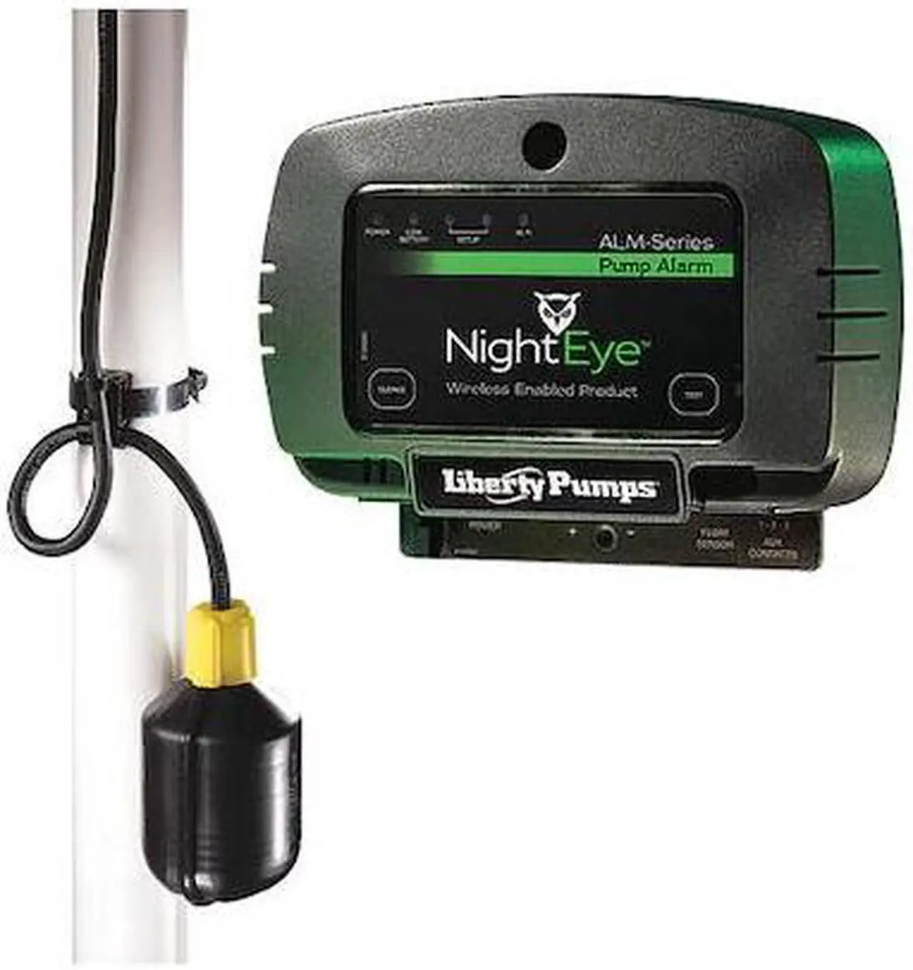 Main image of LIBERTY PUMPS ALM-2-EYE Level Alarm,Audio/Visual/App,115VAC,86dB