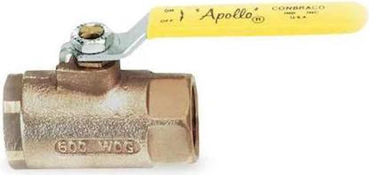 Alt view image 2 of 2 - APOLLO 7010010 3" FNPT Bronze Ball Valve Inline
