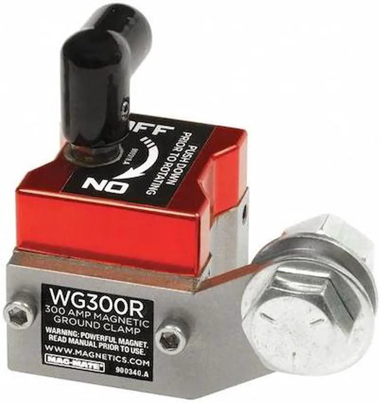 Main image of MAG-MATE WG300R Magnetic Weld Ground,2-7/8x2-3/4in,150lb