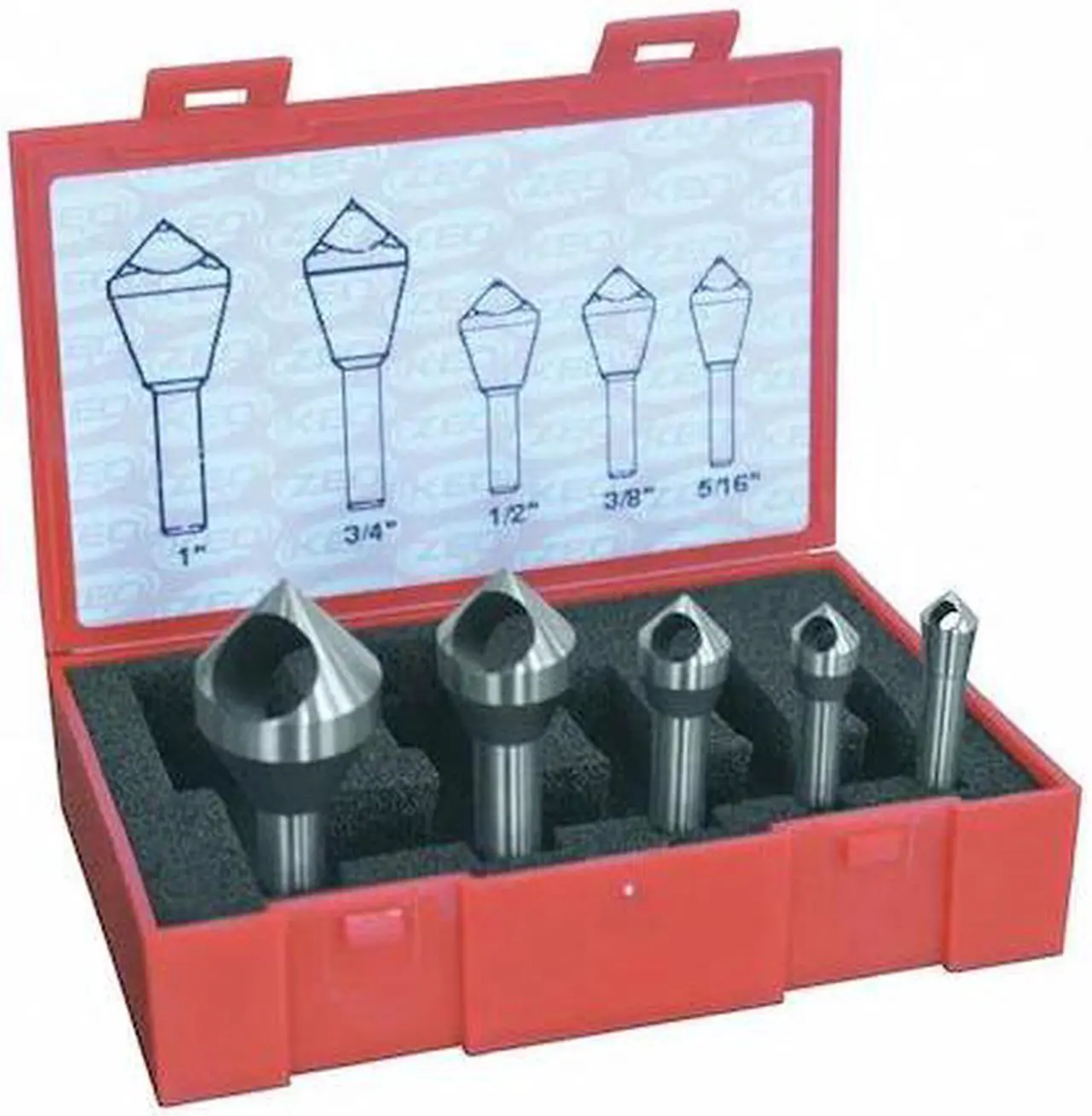 Main image of CLEVELAND C94593 Countersink/Deburring Tool Set,5 Pieces