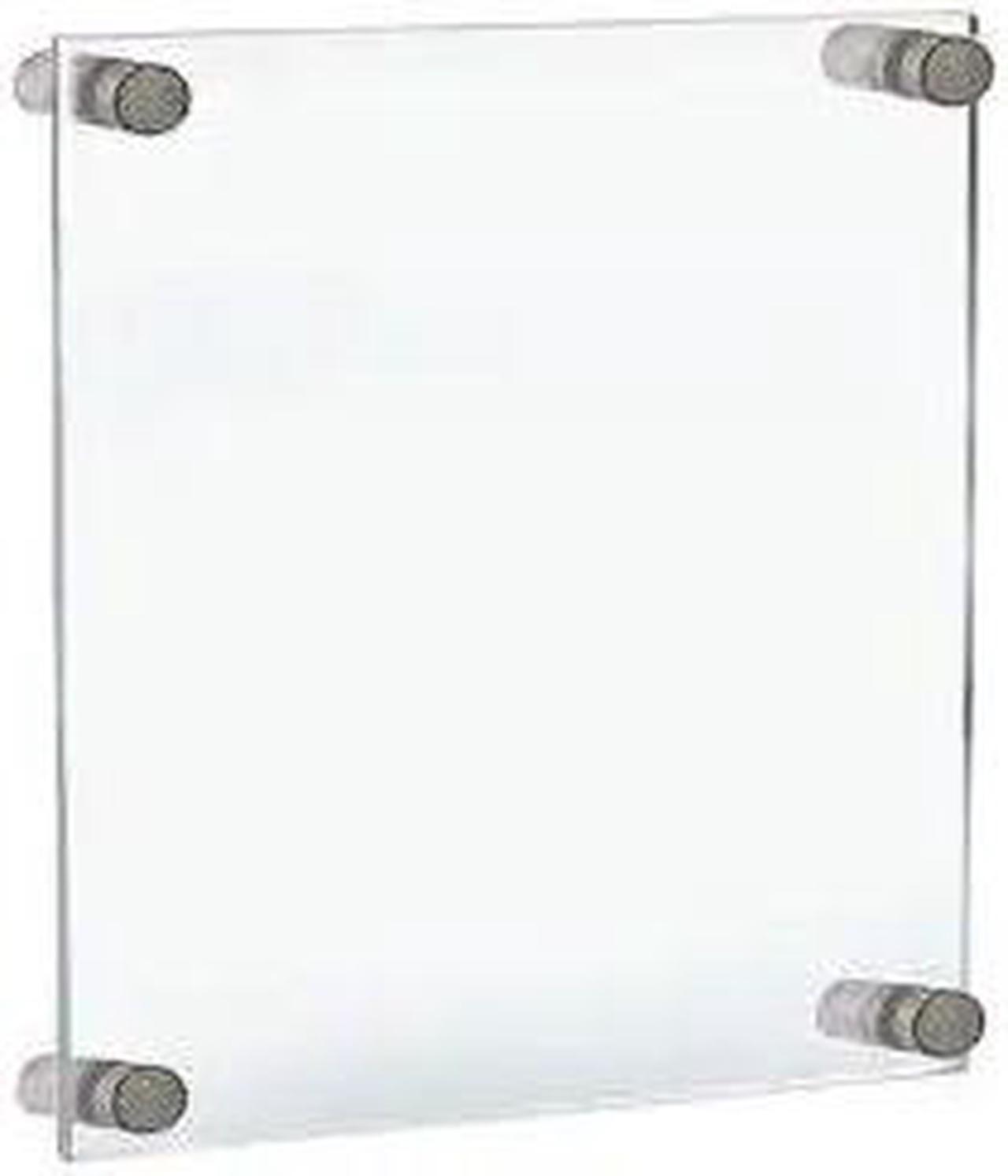 Main image of AZAR DISPLAYS 105512 Standoff Sign Holder:9"x12" Graphic Size - Overall Size: