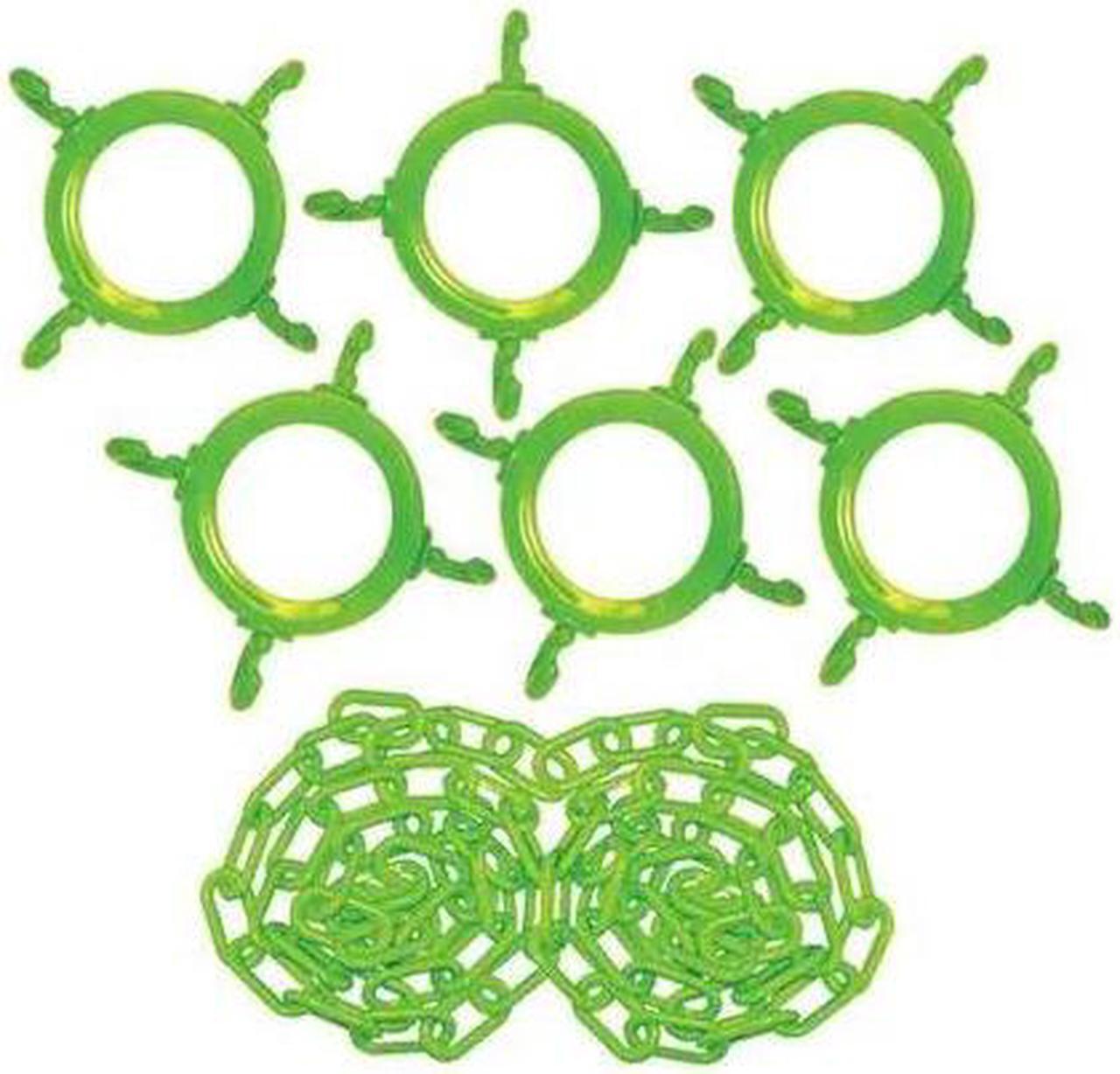 Main image of MR. CHAIN 97414-KIT Cone Chain Connector Kit- Safety Green (50 ft. of 2"