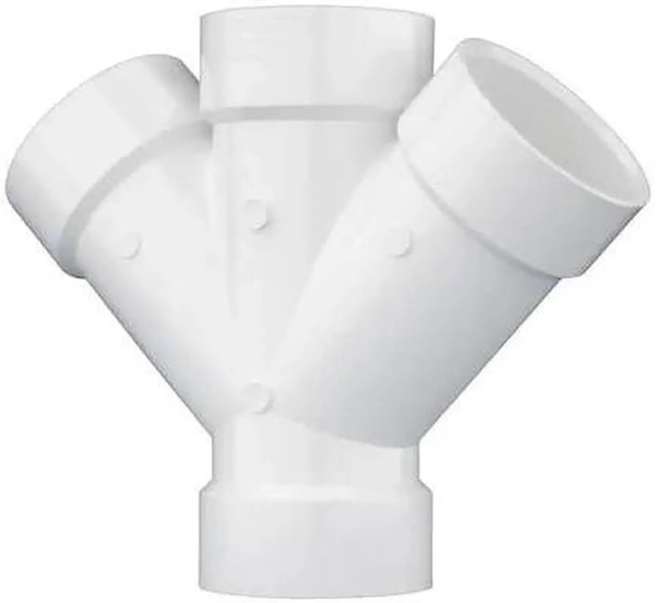 Alt view image 2 of 2 - ZORO SELECT 1WJW5 3" Hub PVC DWV Double Wye