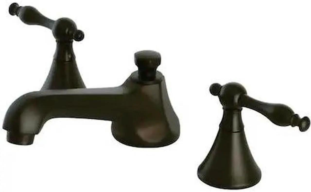 Alt view image 2 of 5 - Kingston Brass KS4475NL 8 in. Widespread Bathroom Faucet, Oil Rubbed Bronze