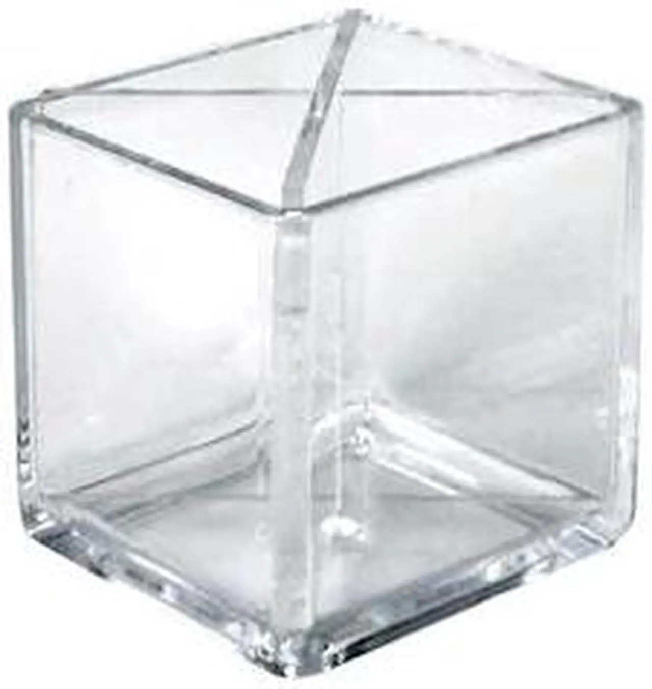 Main image of AZAR DISPLAYS 556354 4" Cube Pencil Holder W/ Divider, PK2