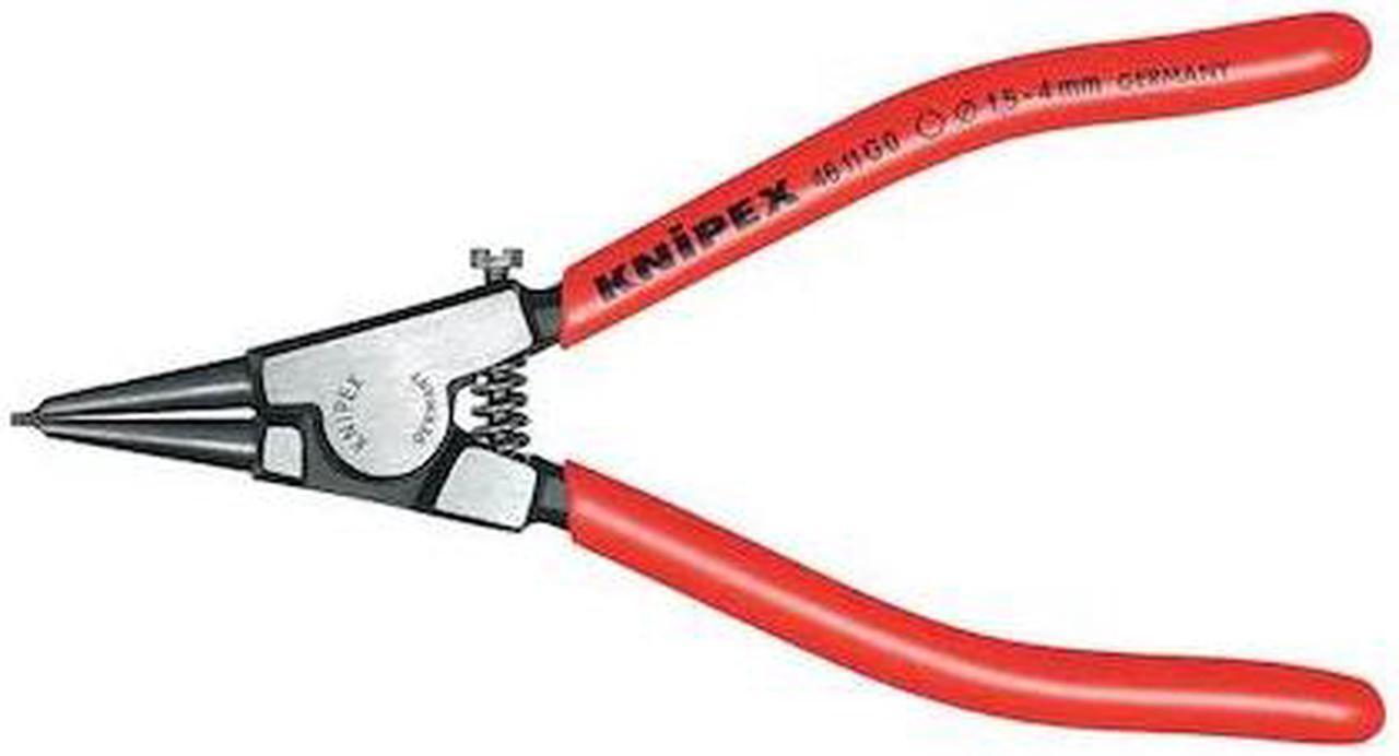 Alt view image 2 of 2 - KNIPEX 46 11 G1 5-1/2" Circlip Pliers For Grip Rings On Shafts, Plastic Grip