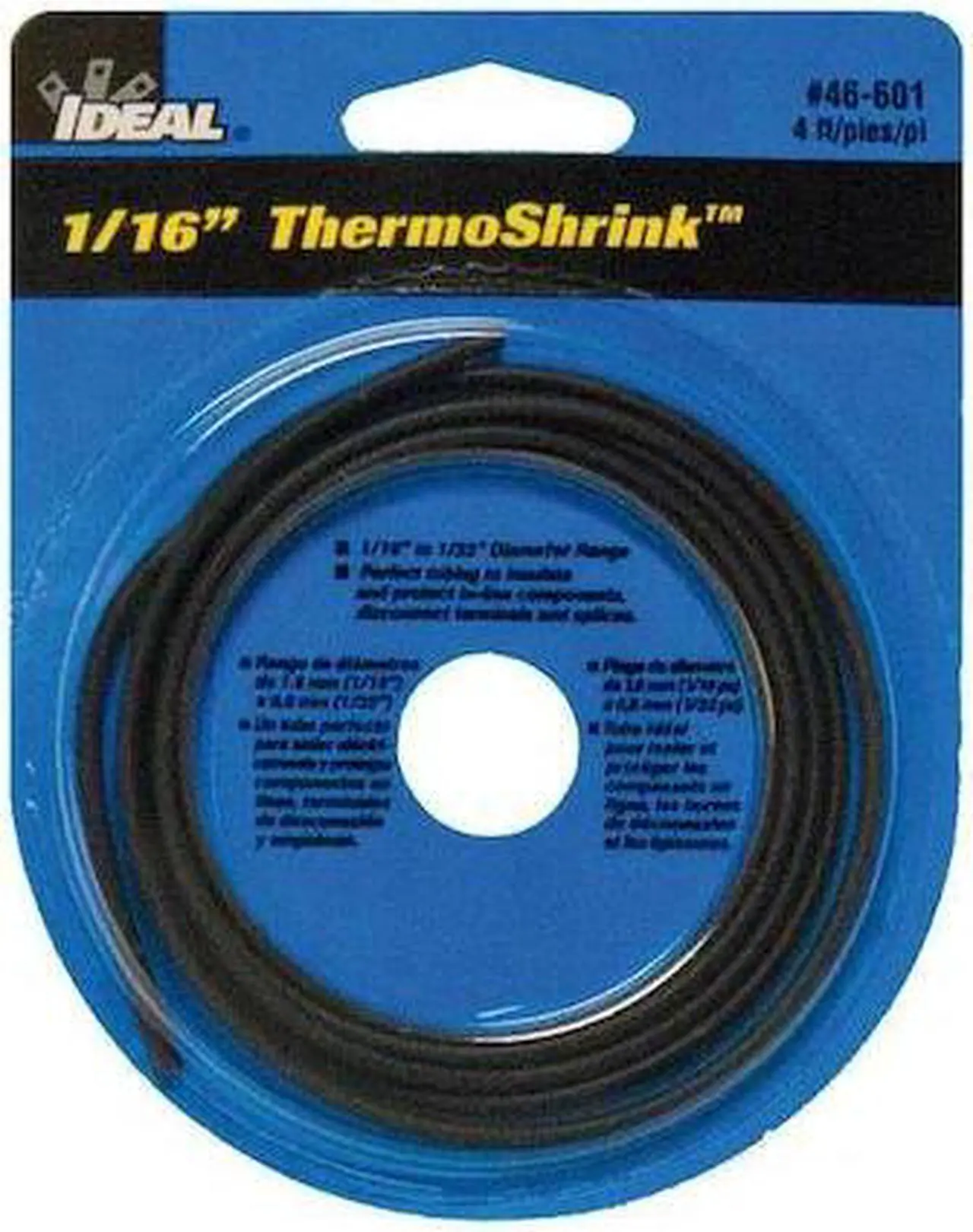 Alt view image 3 of 3 - IDEAL 46-601 Heat Shrink Tube, Thin Wall, 2:1 I.D. Shrink Ratio, 0.08 in I.D.