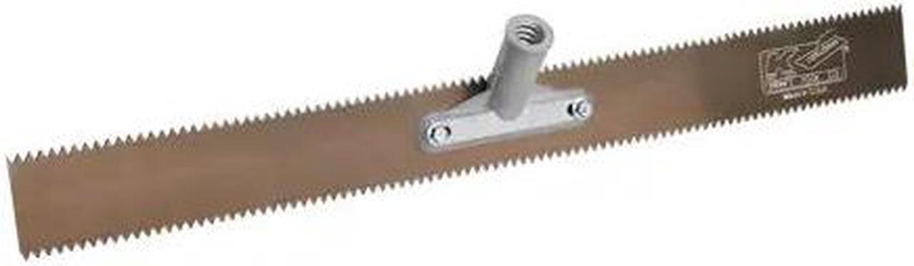 Main image of KRAFT TOOL GG592-01 Double 3/8" V-Notch Steel Rake Head,18
