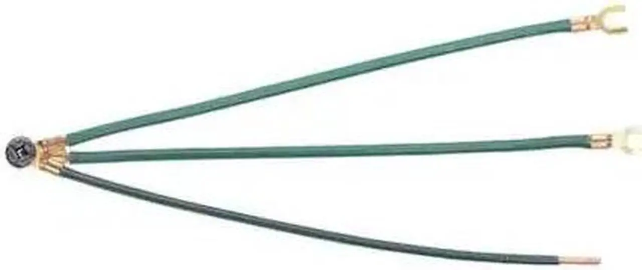 Main image of IDEAL 30-3289 Grounding Tail,3Wire,PT,2Fork,Green,Pk25