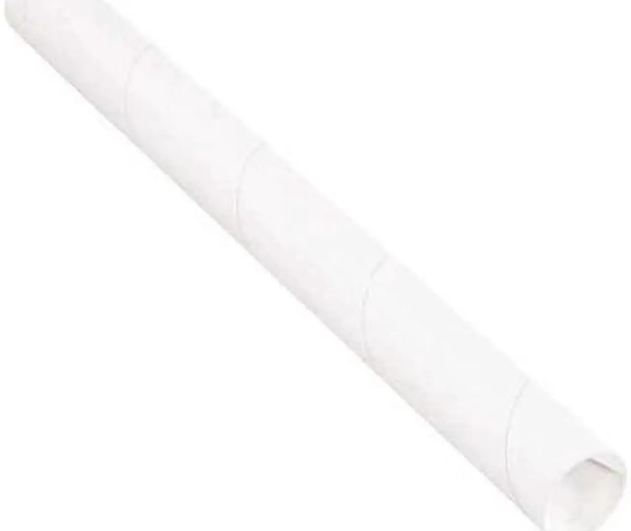 Main image of PARTNERS BRAND P2020W Mailing Tubes with Caps, 2" x 20", White, PK50
