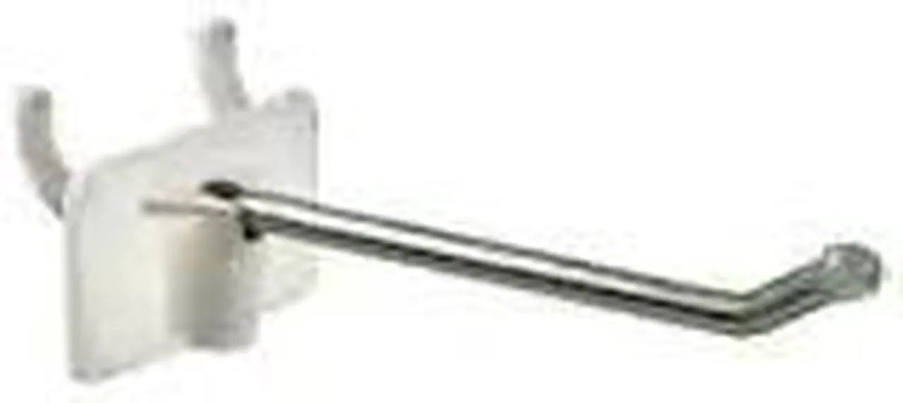Main image of AZAR DISPLAYS 701202 2-Piece 2.5" Metal Wire Hook Plastic Attached Back: 0.148"