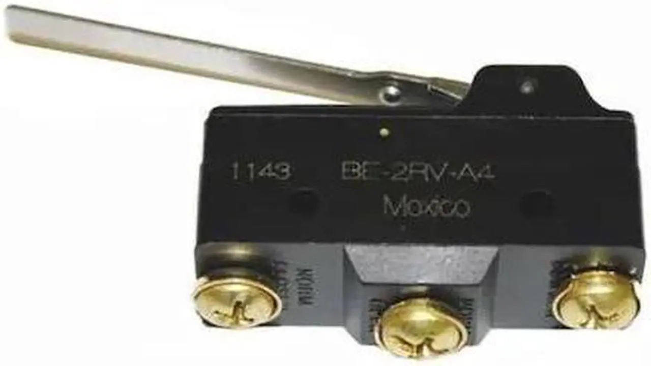 Alt view image 3 of 3 - HONEYWELL BE-2RV-A4 Snap Action Switch, Hinge, Lever Actuator, SPDT, 25 A at