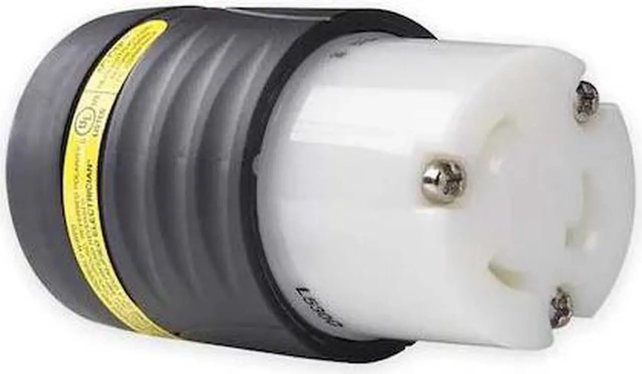 Main image of LEGRAND L530CGCM Locking Connector, L5-30R, 15 A, 125V AC, Three Phase, 2 Pole,