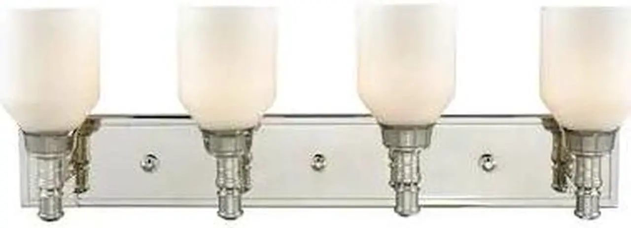 Alt view image 2 of 2 - ELK Lighting 32273-4 Baxter 4 Light Vanity in Polished Nickel with Opal White Glass