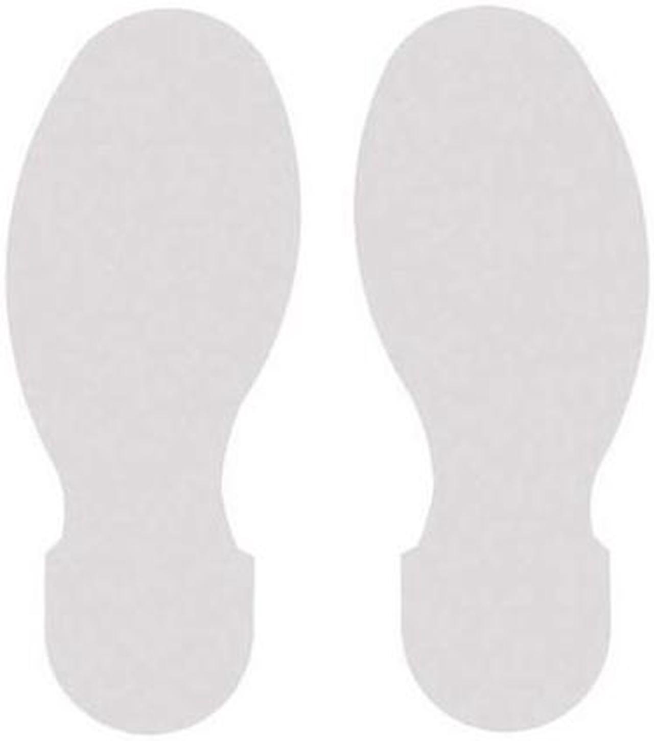 Main image of BRADY 104411 Floor Marking Tape,Foot Shape,Wht,PK10