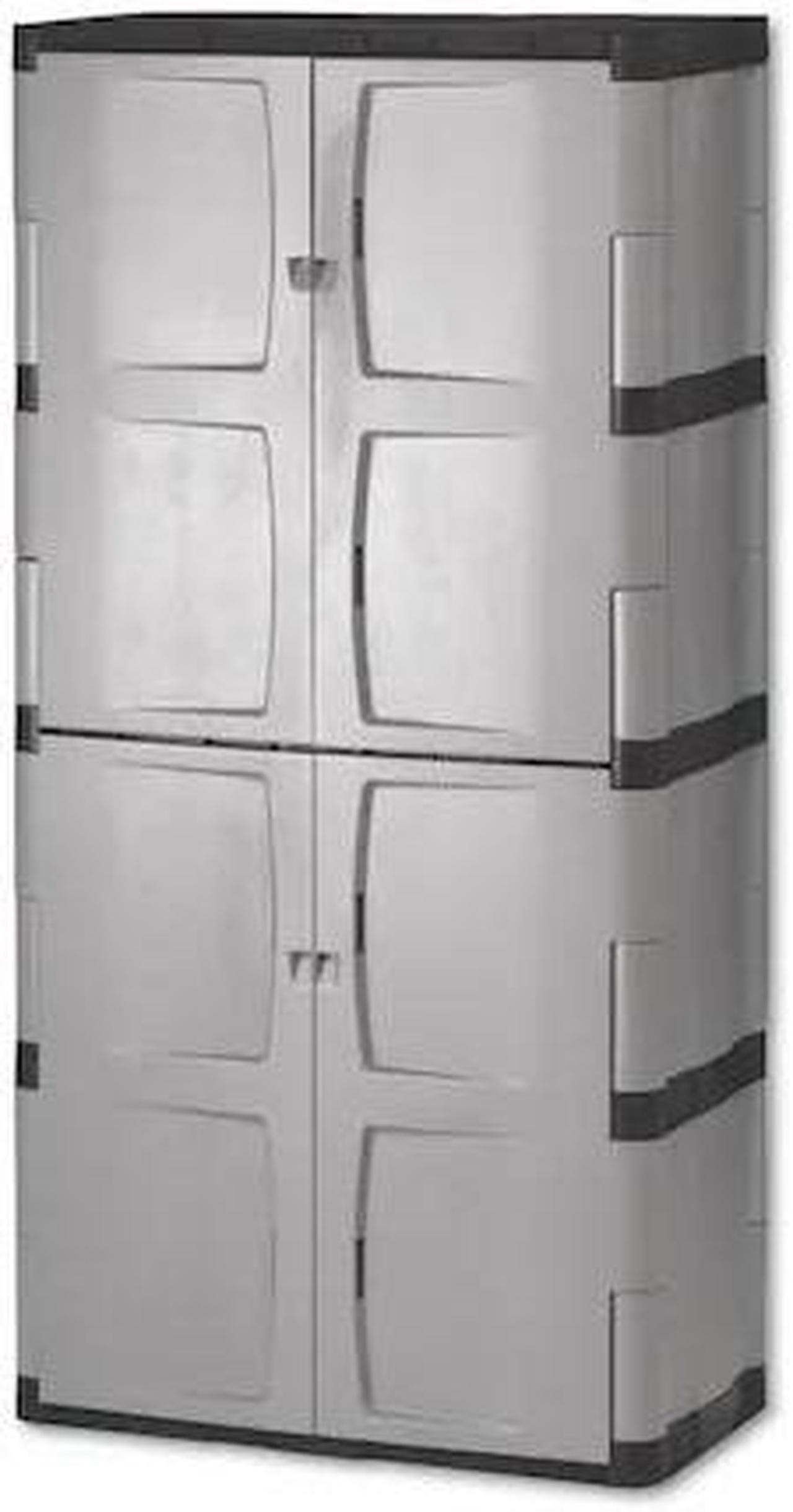 Alt view image 5 of 8 - Rubbermaid Full Double Door 27 Cu.Ft. Garage Cabinet | 3746