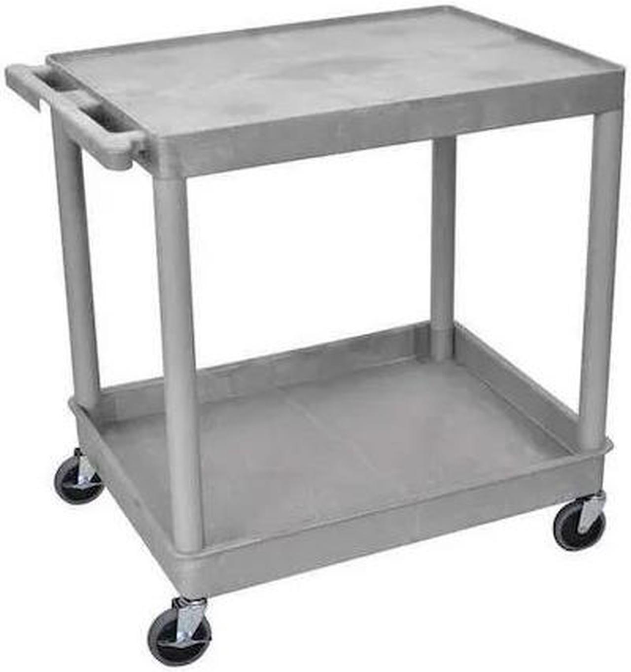 Alt view image 3 of 5 - Luxor Tc21-G 2 Shelf Tub Cart
