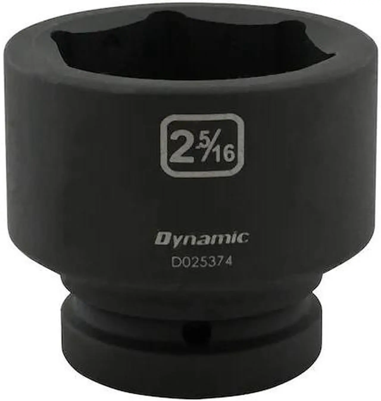 Main image of DYNAMIC D025374 1" Drive Standard Socket, Black Phosphate, Tools 2-5/16" X 1"