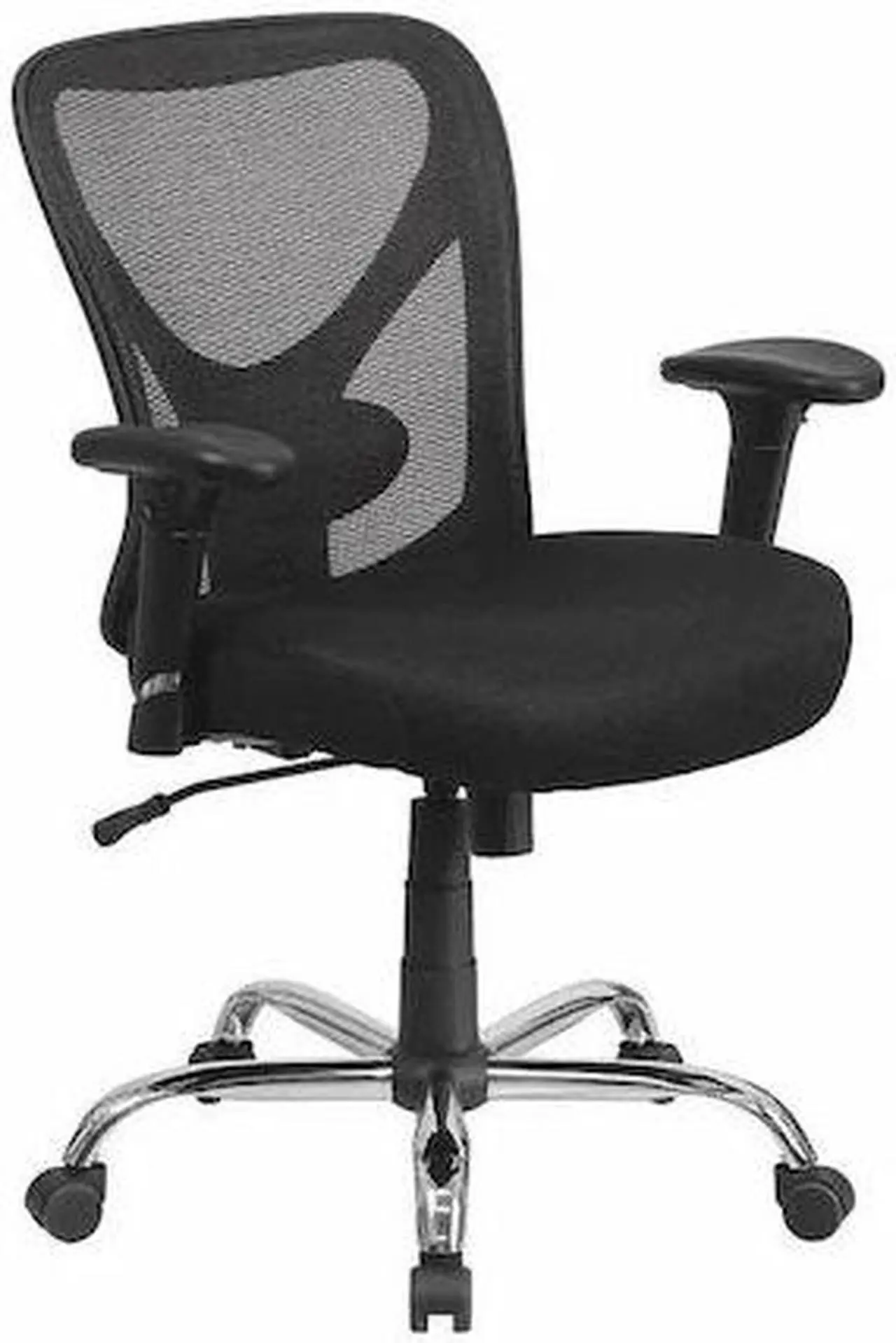 Alt view image 13 of 20 - Big & Tall Office Chair | Adjustable Height Mesh Swivel Office Chair with Wheels