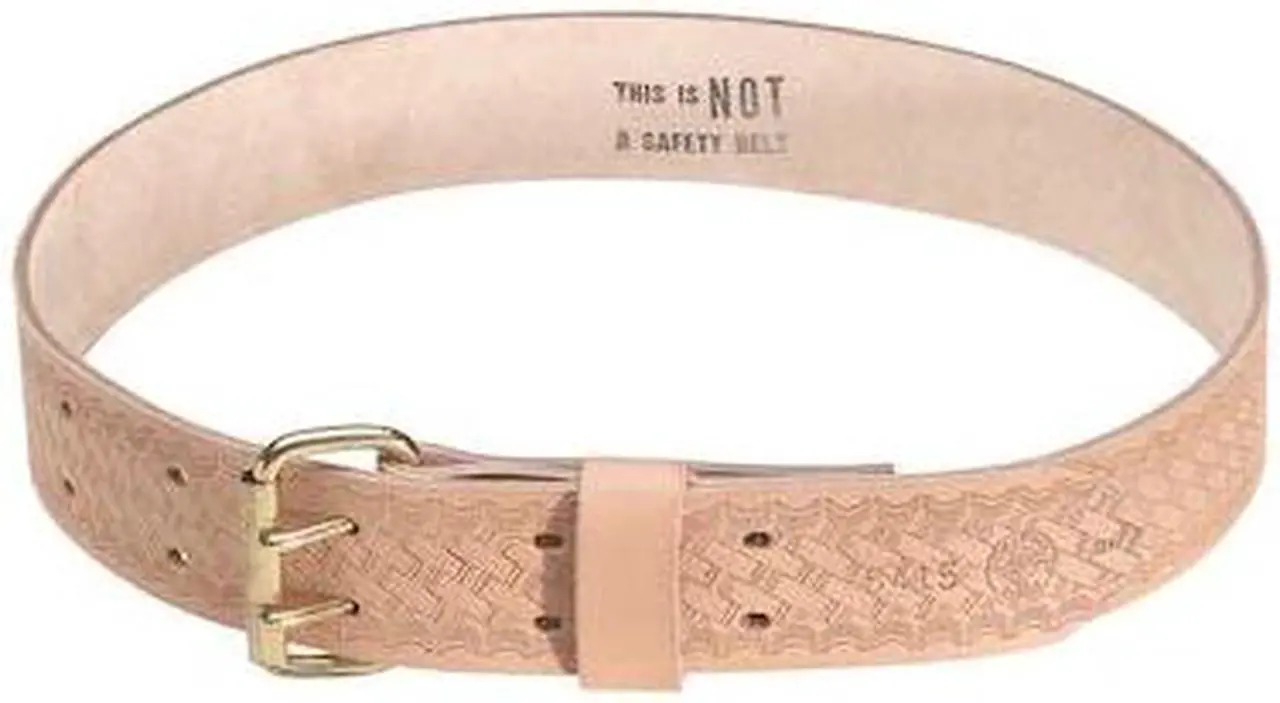 Alt view image 5 of 7 - Klein Tools 409-5415L Heavy-Duty Embossed Leather Tool Belt - Large