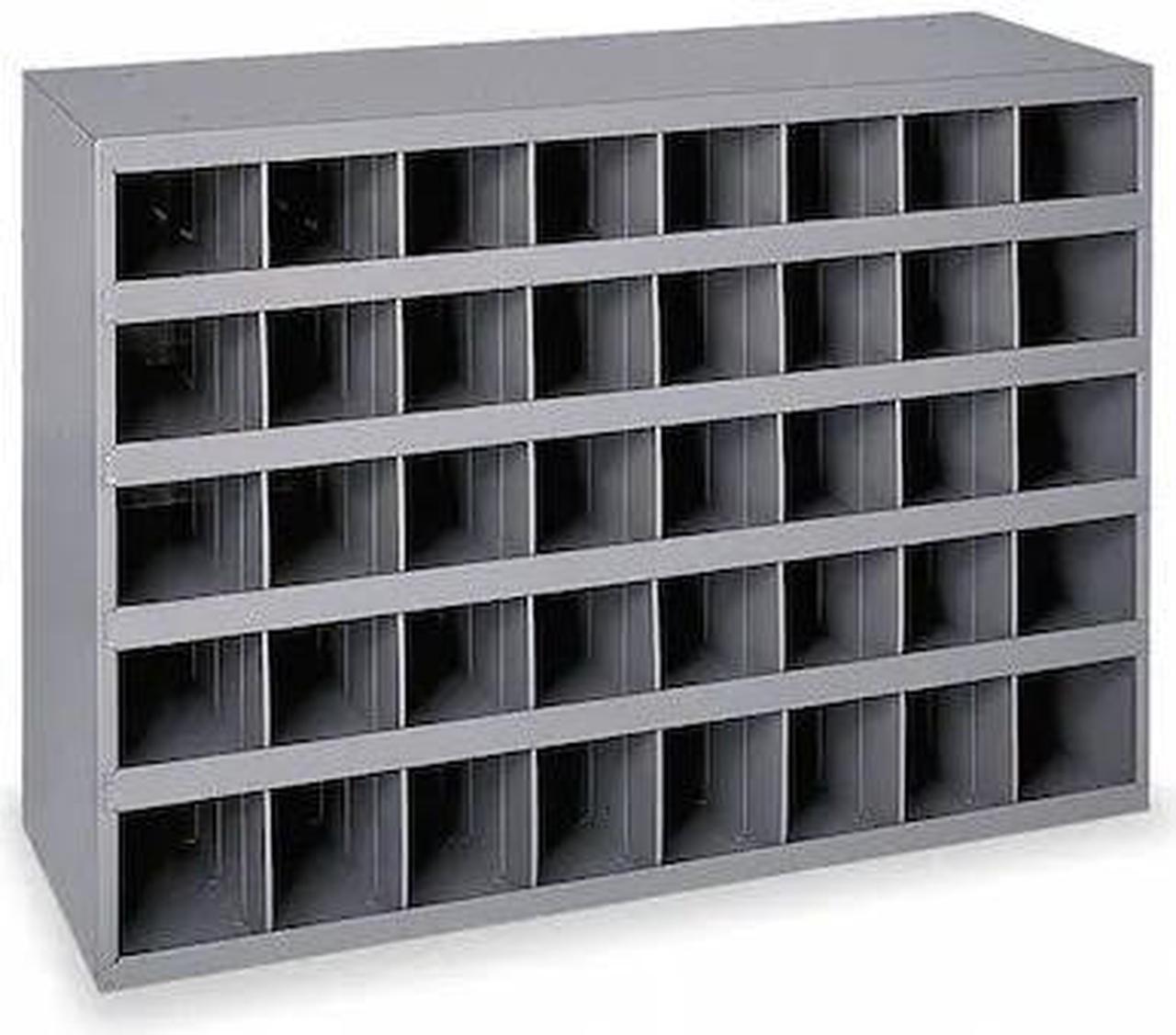 Alt view image 3 of 9 - DURHAM MFG 359-95 Prime Cold Rolled Steel Pigeonhole Bin Unit , 12 in D x 23