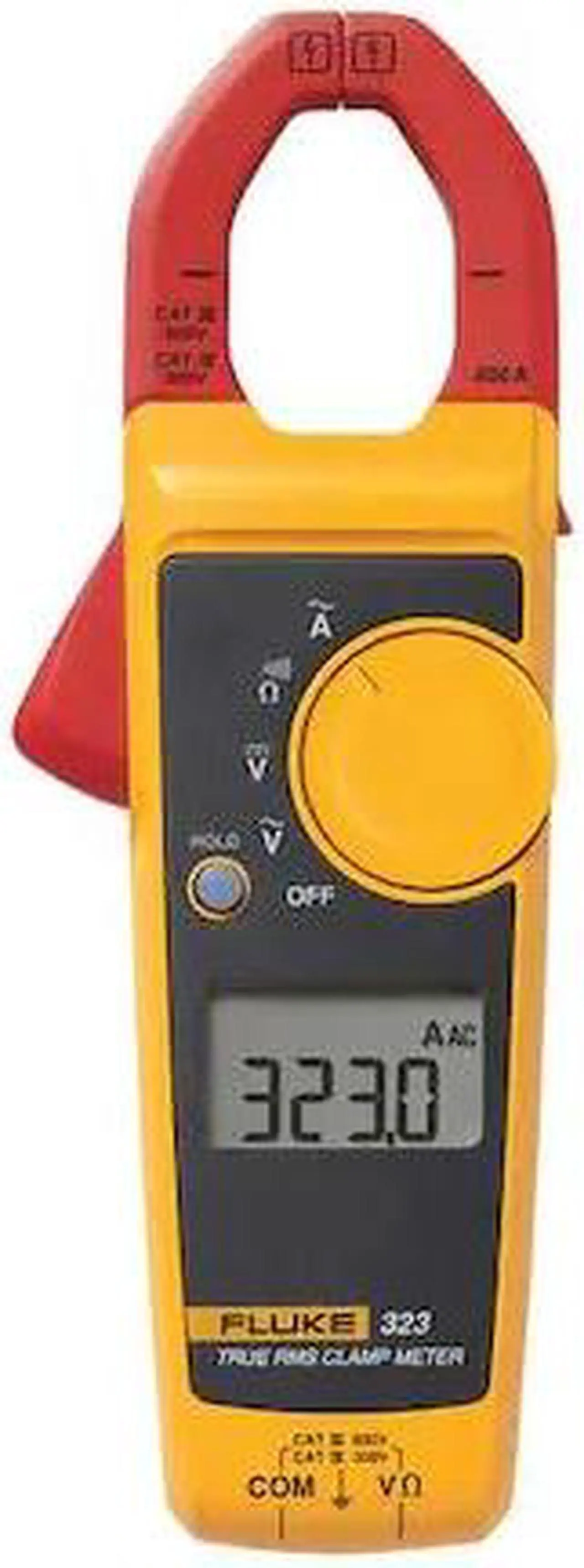 Main image of FLUKE FLUKE-323 Digital Clamp Meter, 400V Max AC Amps, AC/DC Voltages up to
