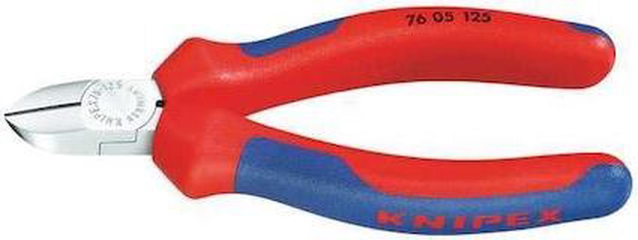 Alt view image 2 of 2 - KNIPEX 76 05 125 5 in 76 Diagonal Cutting Plier Standard Cut Oval Nose