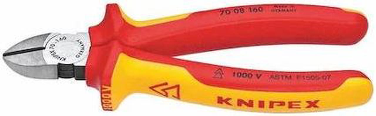 Alt view image 4 of 4 - KNIPEX 70 08 160 SBA 6 1/4 in 70 Diagonal Cutting Plier Standard Cut Narrow
