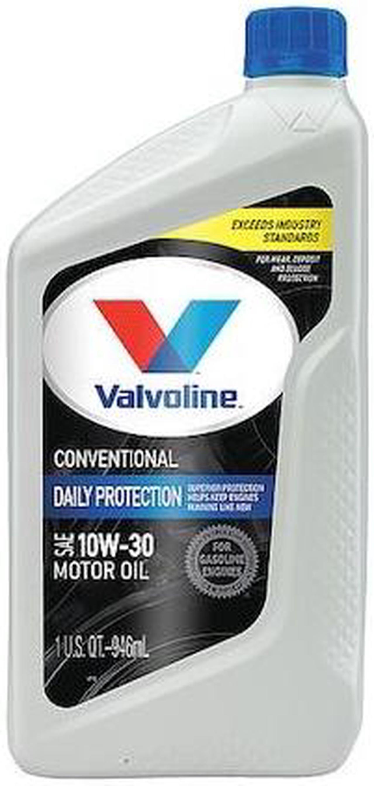 Alt view image 2 of 3 - Valvoline Conventional Engine Oil, 1 qt. Bottle, SAE Grade: 10W-30, Amber 797578