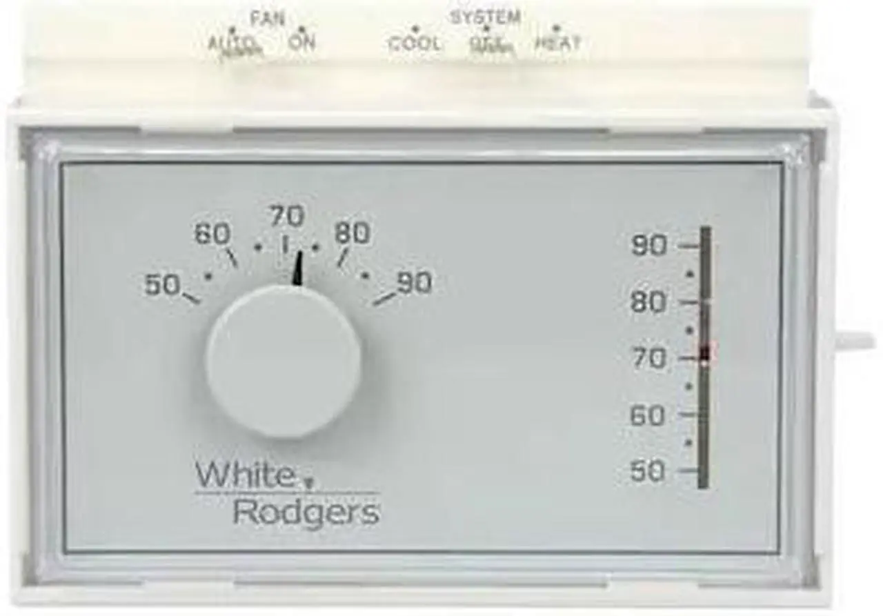 Alt view image 5 of 6 - WHITE-RODGERS 1F56N-444 Standard Mechanical Thermostats, 1 H, 1 C, Hardwired,