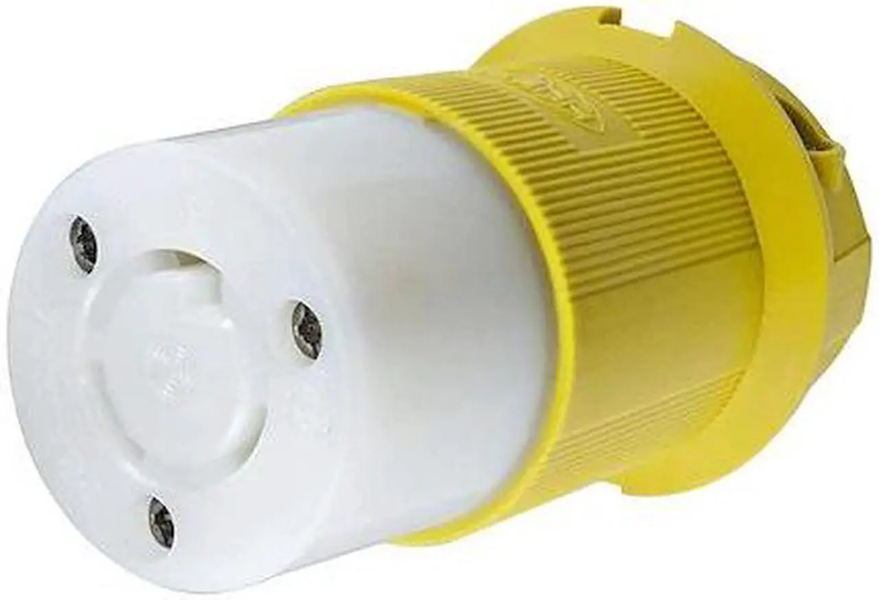 Alt view image 3 of 3 - HUBBELL WIRING DEVICE-KELLEMS HBL23CM13 Locking Connector, L5-20R, 20 A, 125V