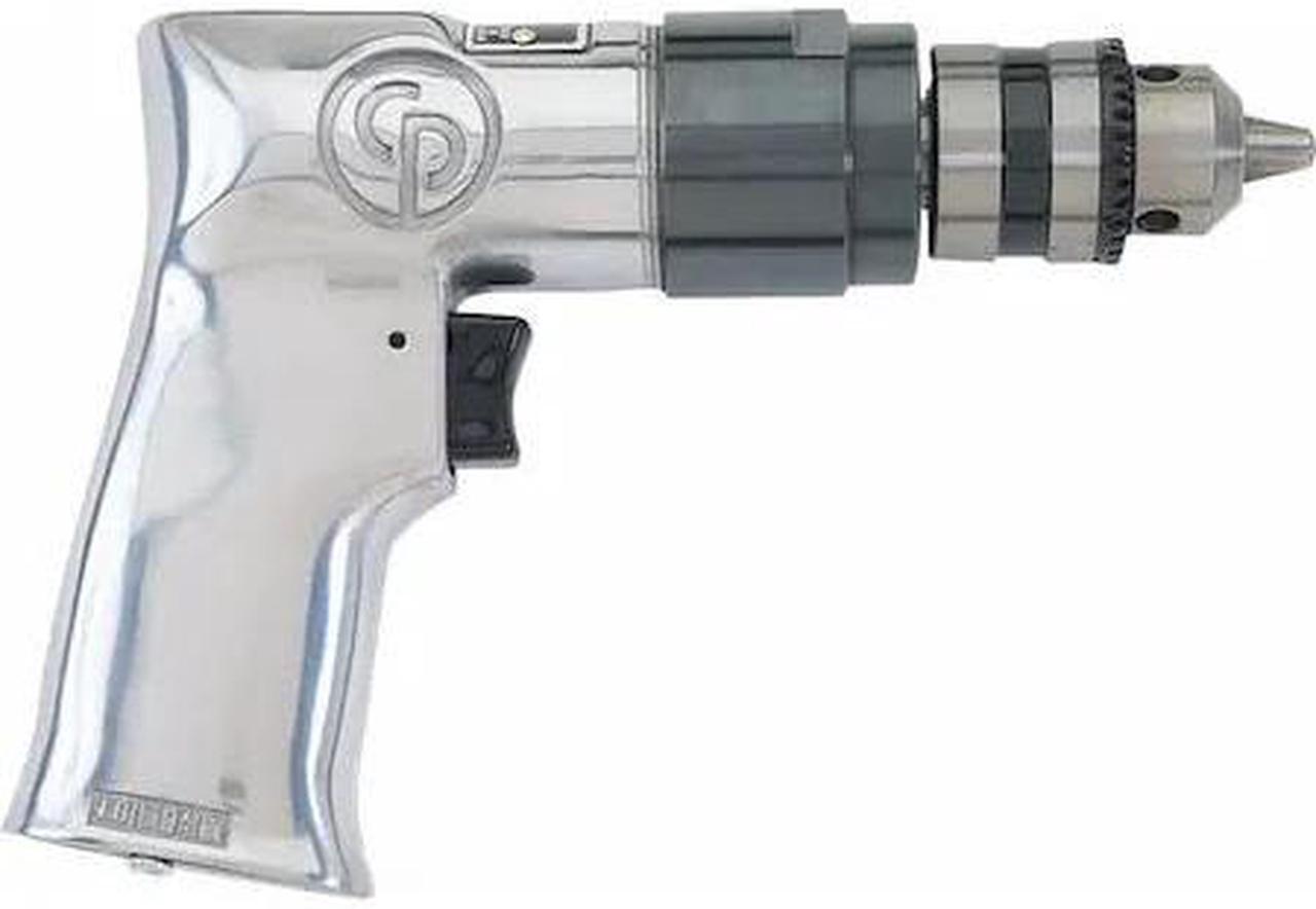 Alt view image 2 of 3 - Chicago Pneumatic Drill,Air-Powered,Pistol Grip,3/8 in  CP785