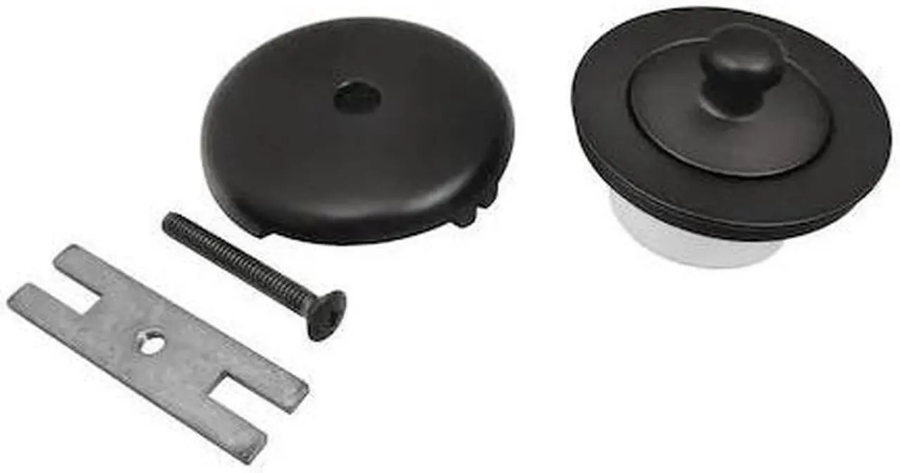 Alt view image 3 of 3 - Kingston Brass DLT5301A0 Lift & Turn Tub Drain Kit, Matte Black - 2.75 x 3.13 x 2.25 in.