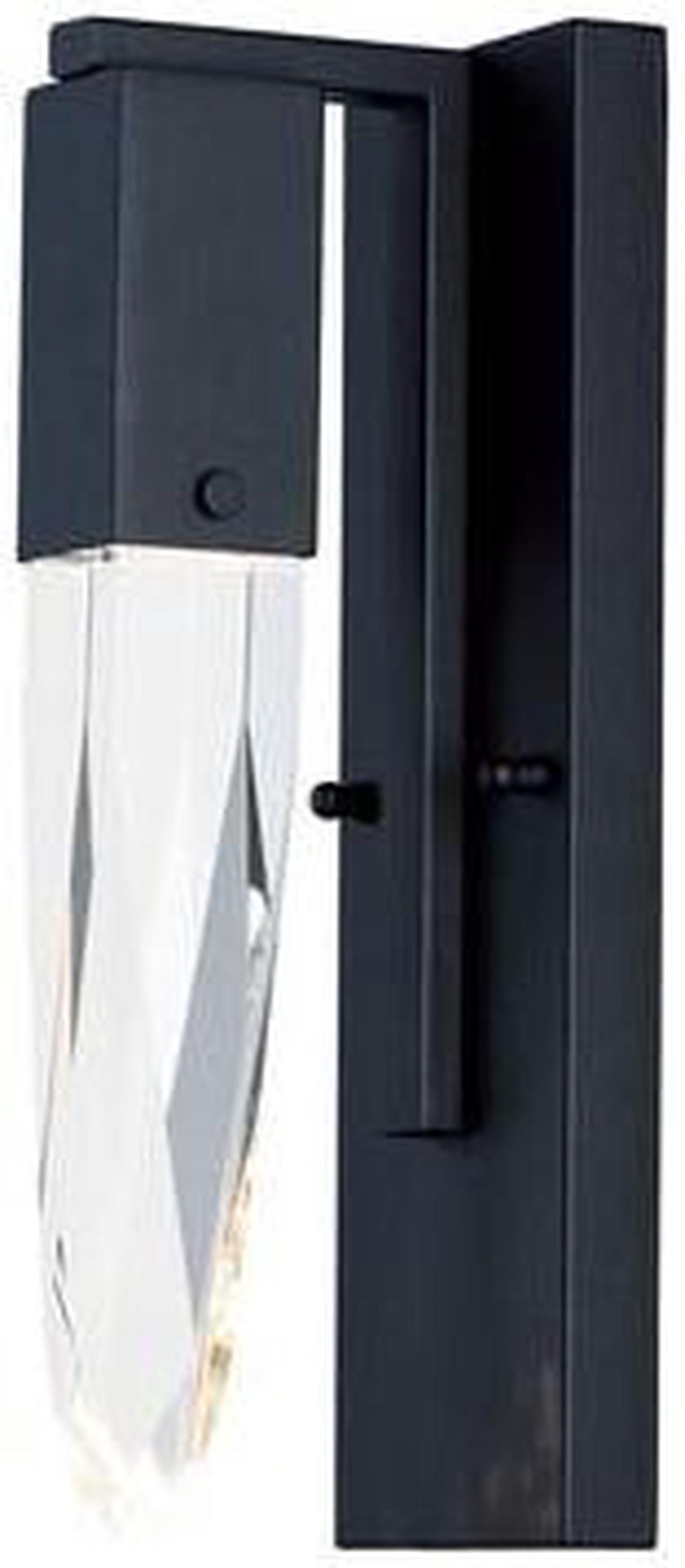 Main image of ET2 E31240-20BK Quartz 1-Light 4.75" Wide Black Vanity Light