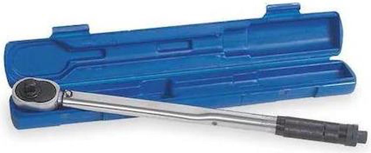 Main image of WESTWARD 4DA96 Micrometer Torque Wrench,1/2Dr,CW