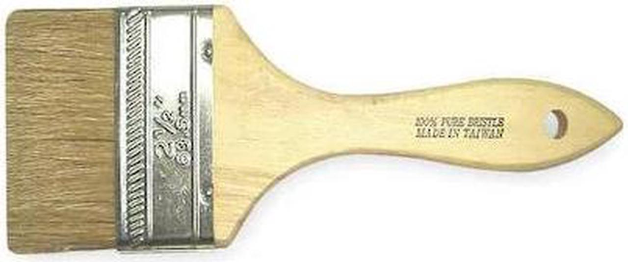 Main image of ZORO SELECT 1TTX3 2-1/2" Chip Paint Brush, China Hair Bristle, Unfinished Wood