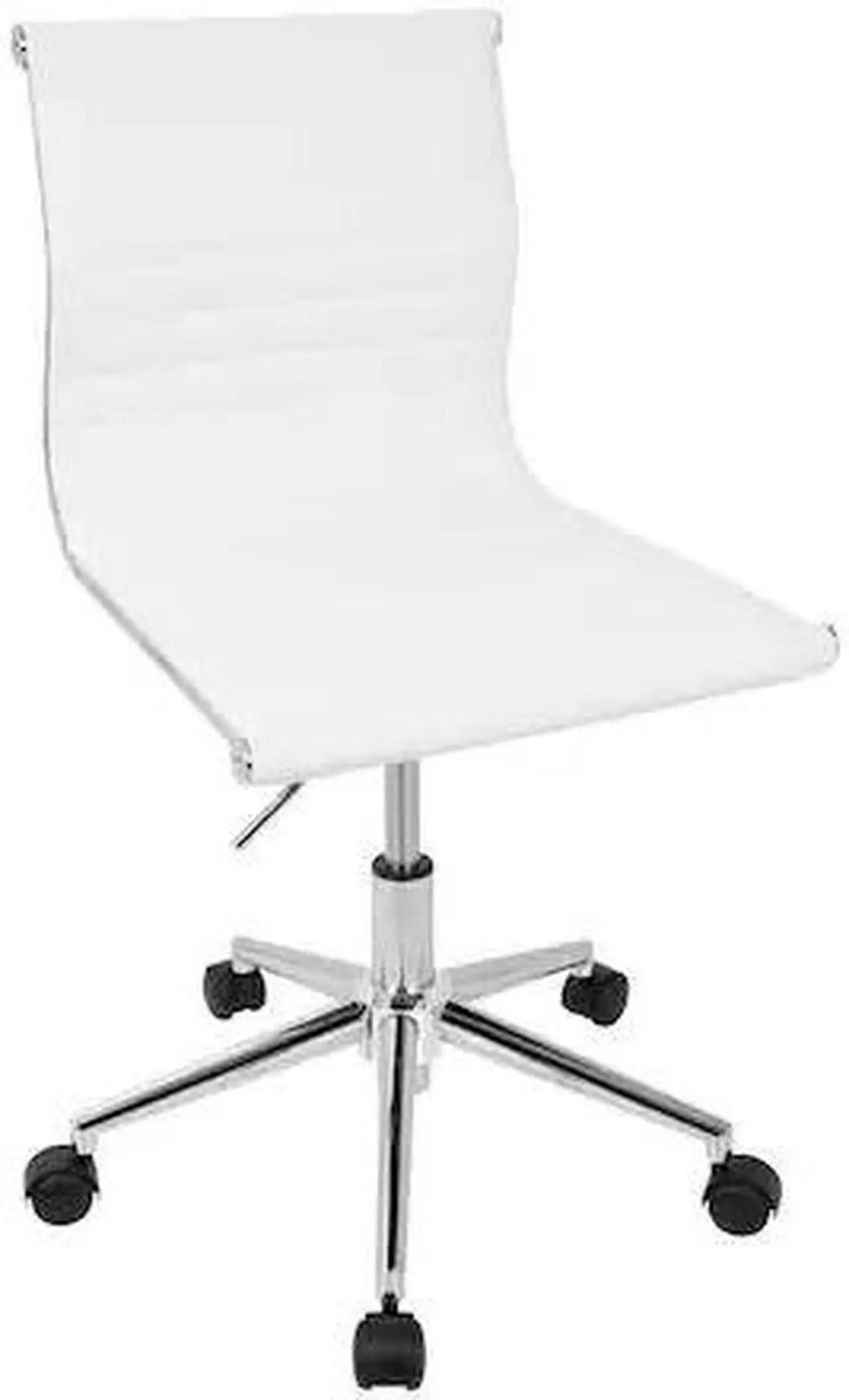 Alt view image 4 of 17 - Master Armless Adjustable Task Chair in White