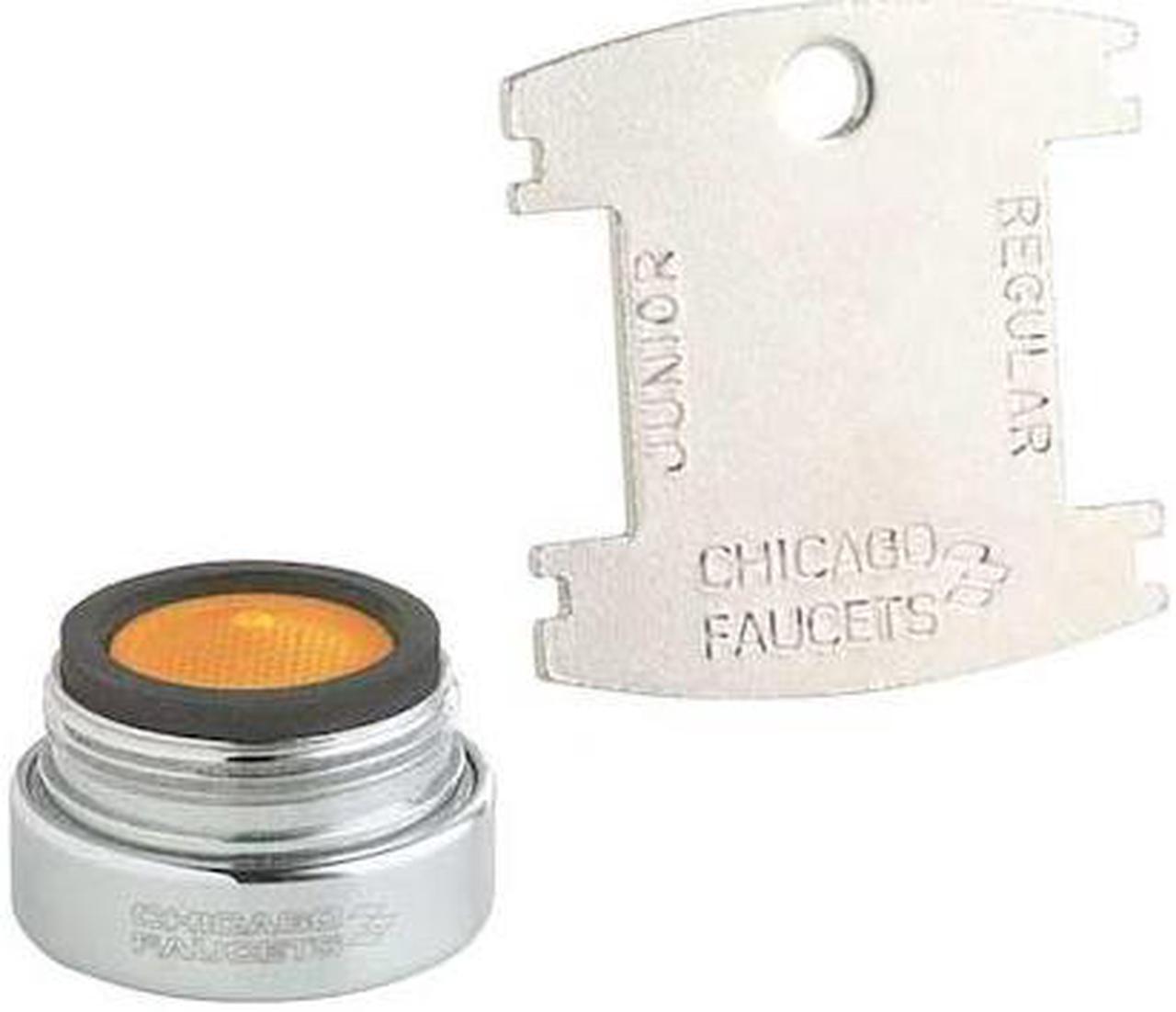 Main image of CHICAGO FAUCETS E34VPJKABCP 13/16-27M Pressure Comp. Aerator Outlet