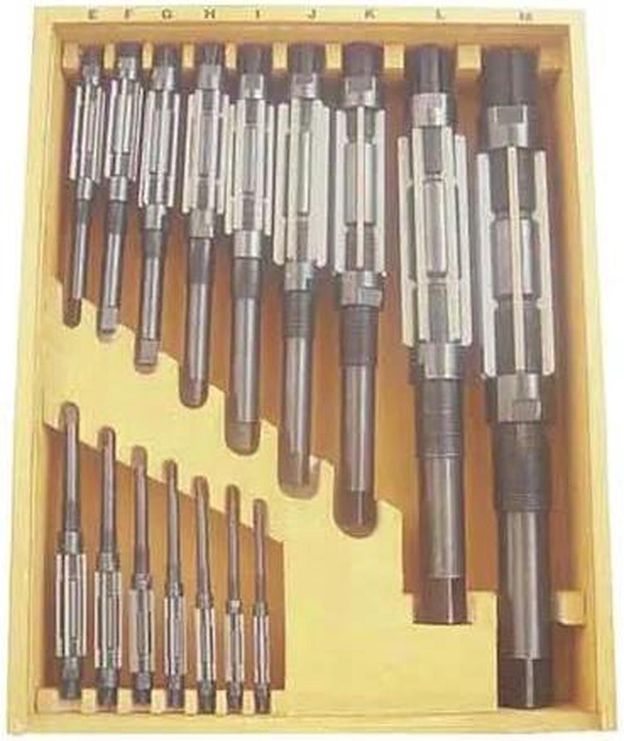 Alt view image 2 of 3 - WESTWARD 4LGU5 Adjustable Hand Reamer Set,HSS,16 Pcs