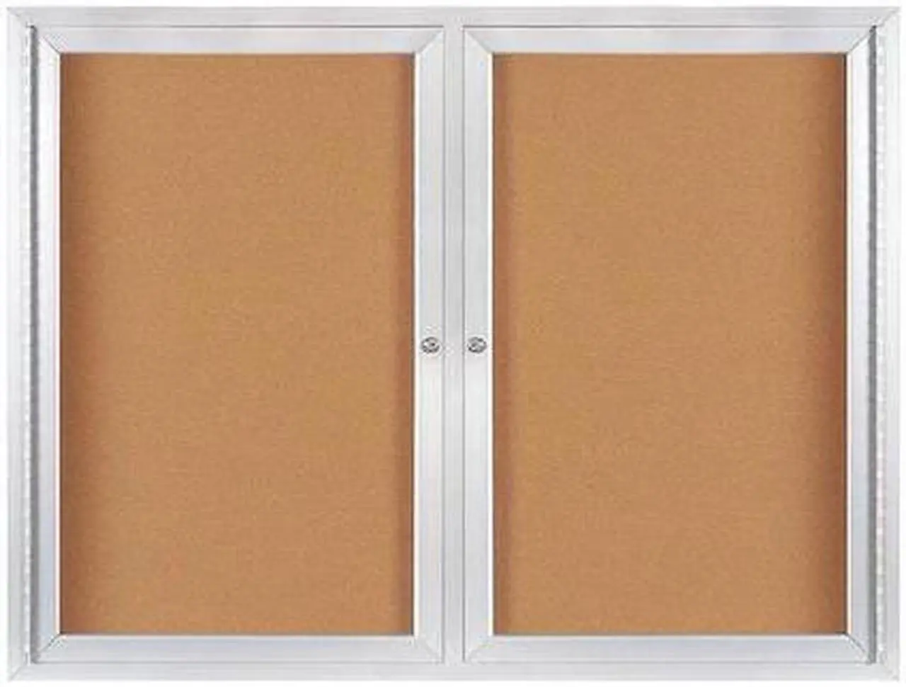 Main image of PARTNERS BRAND BECA4836 Enclosed Cork Board with Aluminum Frame, 4' x 3',