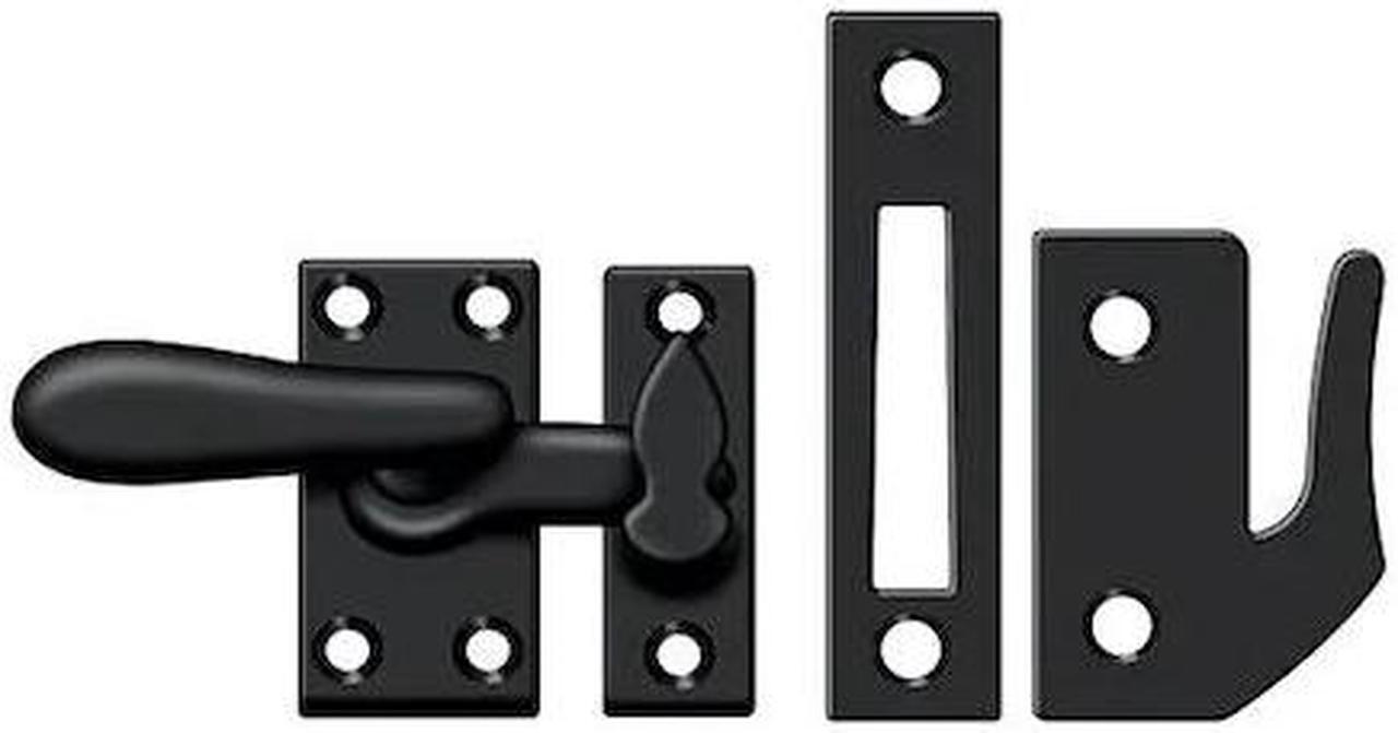 Alt view image 2 of 2 - Deltana CF66U19 Casement Fastener Window Lock, Medium - Black - Solid