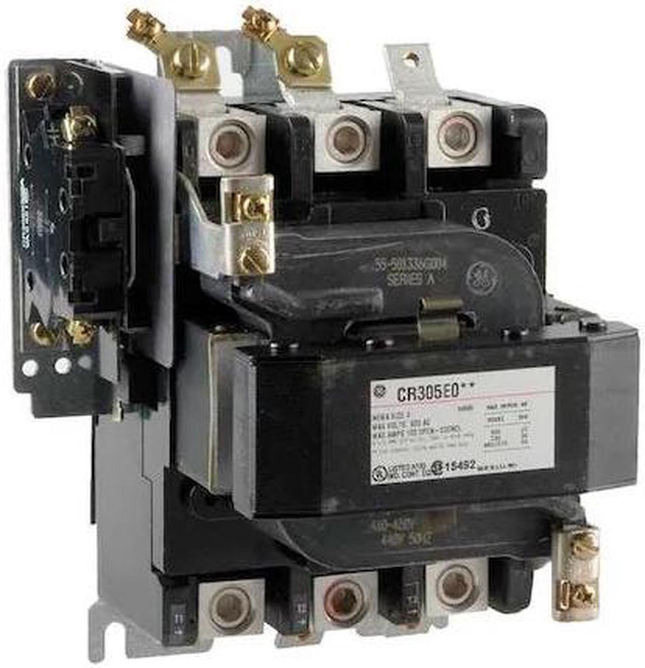 Main image of GE CR305E004 480VAC Non-Reversing Magnetic Contactor 3P 90A NEMA 3