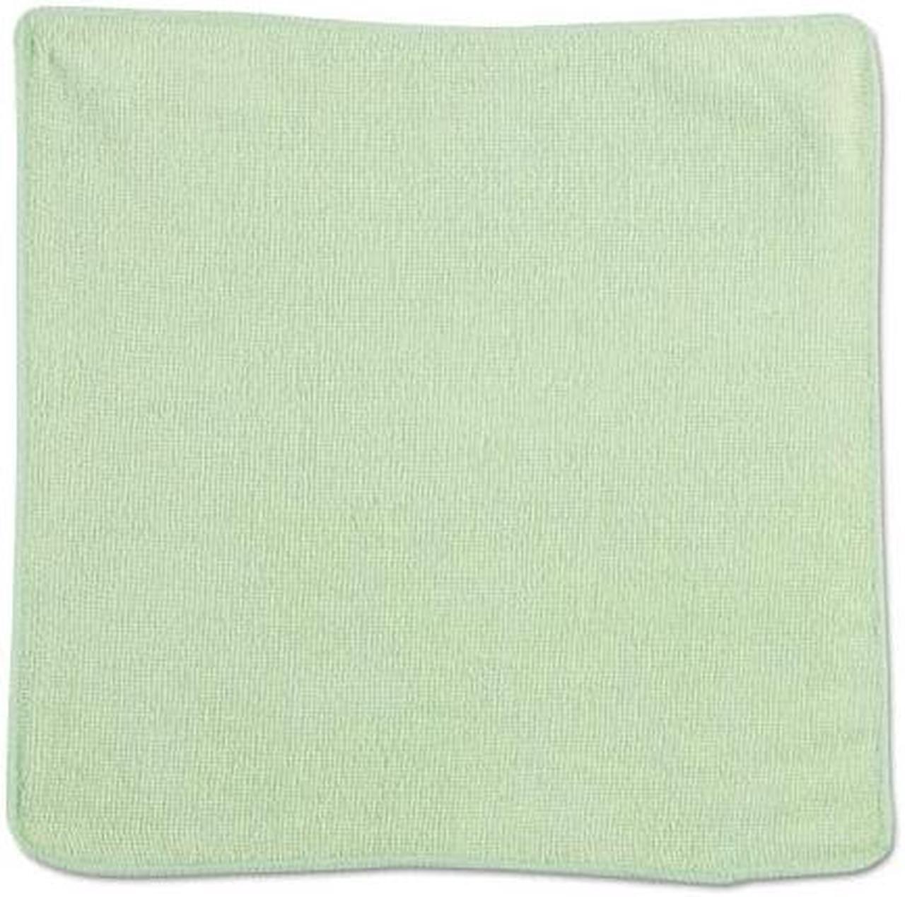 Alt view image 12 of 14 - Rubbermaid Commercial Microfiber Cleaning Cloths 12 x 12 Green 24/Pack 1820578